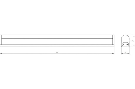 Купить Светильник меб. с/д  Эра LLED-01-04W-6500-W  Б0033303 фото №3