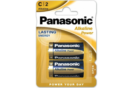 Купить Батарейка "Panasonic" LR14 С щелочная BL2  Alkaline Power    2шт.   5410853039242 фото №3