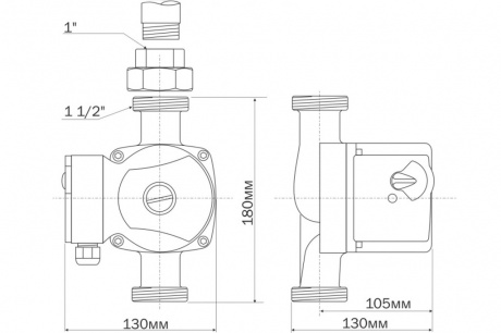 Купить Насос циркуляционный AQUARIO AC 254-180 фото №6