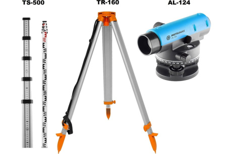 Купить Комплект INSTRUMAX: нивелир AL-124 + рейка TS-500 + штатив TR-160 IM0131_К фото №1