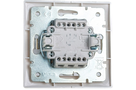 Купить Выключатель Lezard Mira с/у 2-ой белый с белой вставкой 701-0202-101 701-0202-101 фото №2