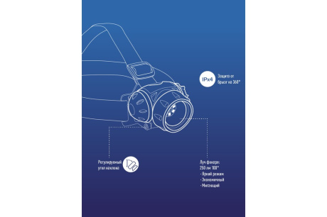 Купить Налобный фонарь КОСМОС H19-LED фото №9