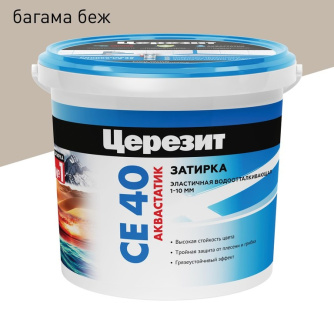 Купить Затирка для плитки для швов до 10мм СЕ40 Багама 1кг  CERESIT фото №1